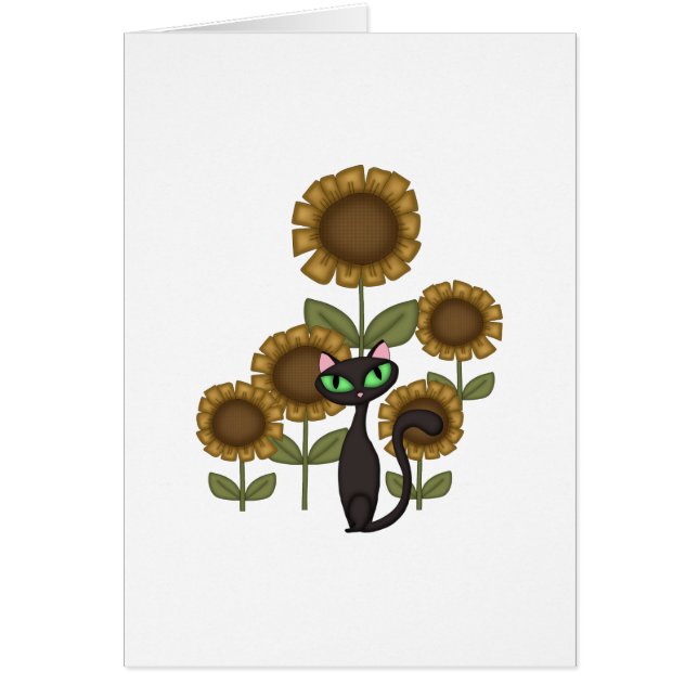 Chat noir de tournesol (Devant)