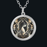 Chat noir décoratif Collier Abstrait<br><div class="desc">Belle Chat Noir Décoratif Collier Abstrait</div>