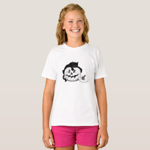 Chat noir d'Halloween - T-shirt enfant