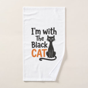 Chat noir drôle gravure vintage Halloween Design