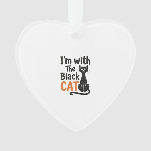 Chat noir drôle gravure vintage Halloween Design (devant)