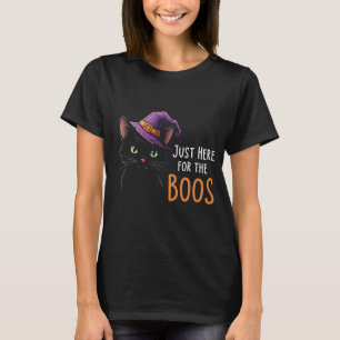 Chat noir drôle juste ici pour le T-shirt Boos C