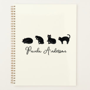 Chat noir drôle mignon personnalisable
