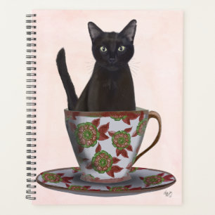 Chat noir en Teacup