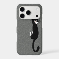 Chat noir et blanc suspendu | Drôle de chat smokin