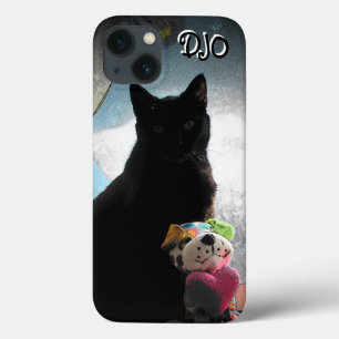 Chat noir et chien farci Coque-Mate coque iphone