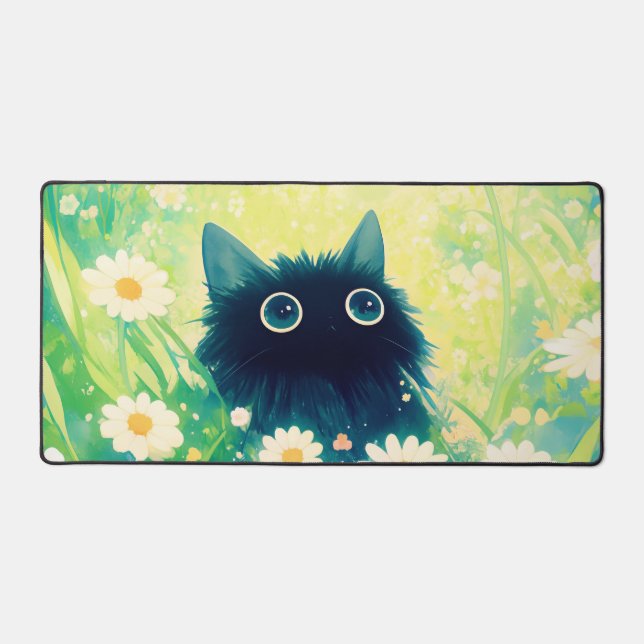 Chat noir fantaisiste Daisy Meadow Ciel sarcelle (Recto)