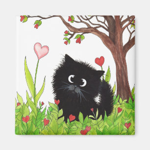 Chat noir flou par Bihrle Magnet