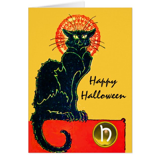 CHAT NOIR HALLOWEEN PARTY MONOGRAM (Devant)