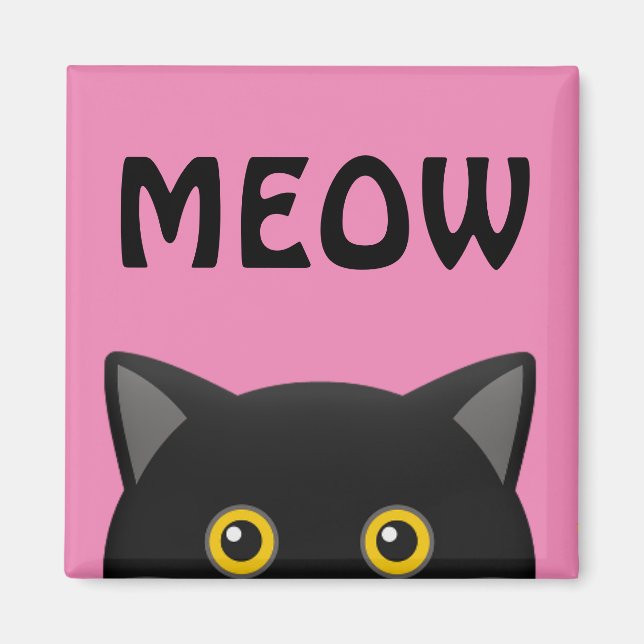 CHAT NOIR MAGNETS (Devant)