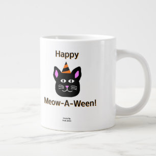 Chat noir Meow-A-Ween Jumbo Mug