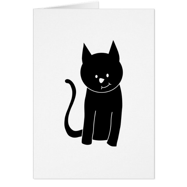 Chat noir mignon (Devant)