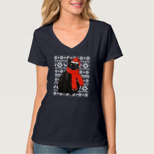 Chat noir Santa Hat Vilain Sweat de Noël Funny X