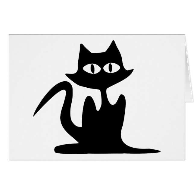 CHAT NOIR SILHOUETTE (Devant Horizontal)
