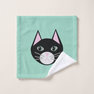 Chat noir vert