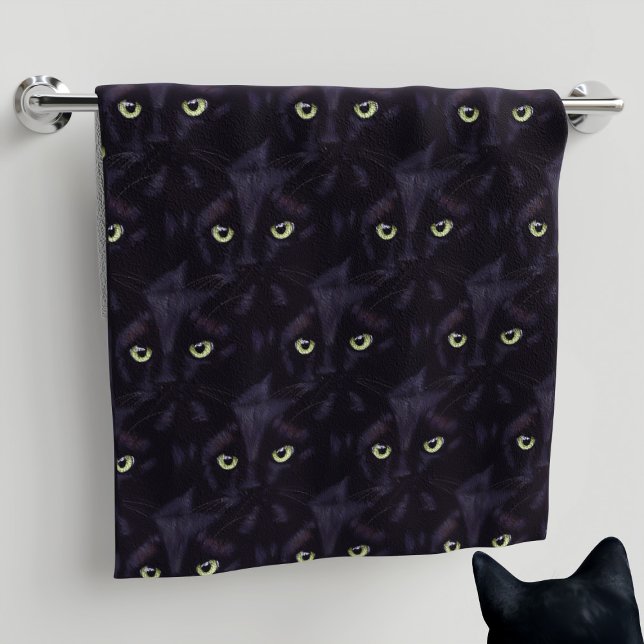 Chat noir Vert yeux Motif pour animaux de compagni (Créateur téléchargé)