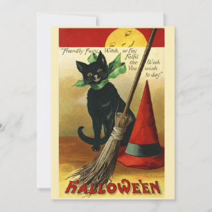 Chat noir vintage Halloween