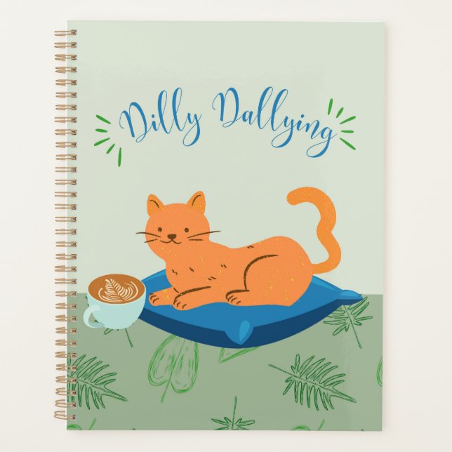 Chat orange paresseux (Devant)