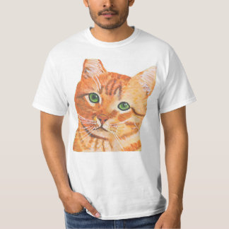 Chat orange, T-shirt élégant de Kitty de gingembre