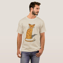 Chat orange, T-shirt pour hommes 