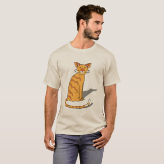 Chat orange, T-shirt pour hommes 