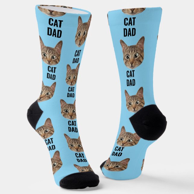 Chat personnalisé Chaussettes Papa Chat Chaussette (Angulaire)