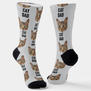 Chat personnalisé Chaussettes Papa Chat Chaussette