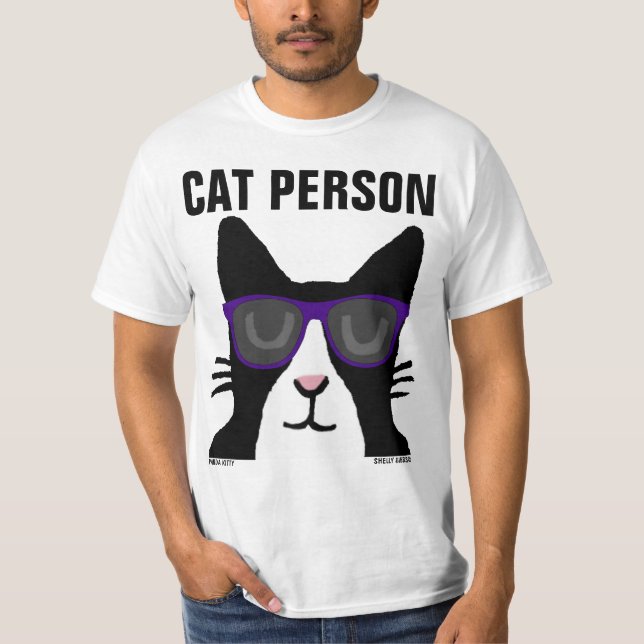 CHAT PERSONNE, Panda Kitty avec T-shirts lunettes  (Devant)