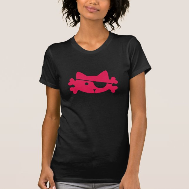 Chat Pirate Rose - T-shirt (Devant)