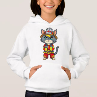 Chat pompier robuste - Style de dessin des années