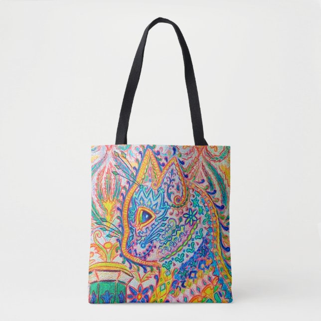Chat psychédélique, Sac fourre-tout Louis Wain (Devant)