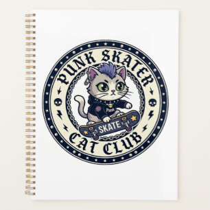 Chat Punk Skateur Drôle Conception pour Amateur de