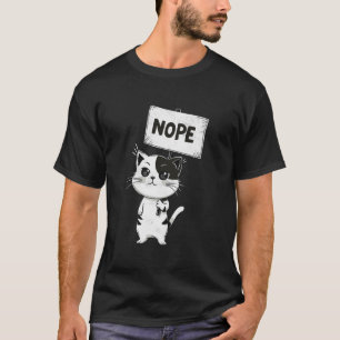 Chat qui fait la sieste T-shirt drôle non paresseu