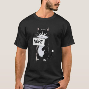 Chat qui fait la sieste T-shirt drôle non paresseu