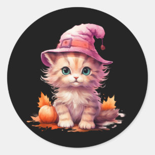 Chat rayé gris dans les Stickers Lune