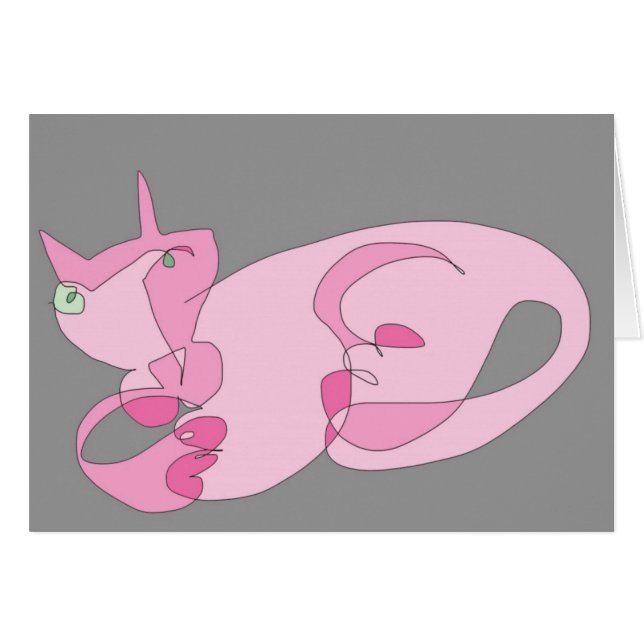 Chat rose (Devant horizontal)