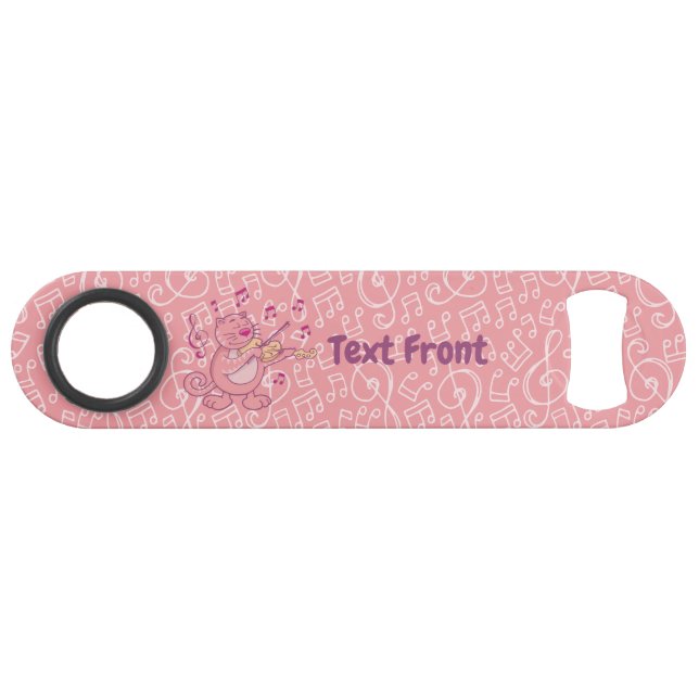 Chat rose avec ouverture de bouteille de vitesse v (Devant (Horizontal))