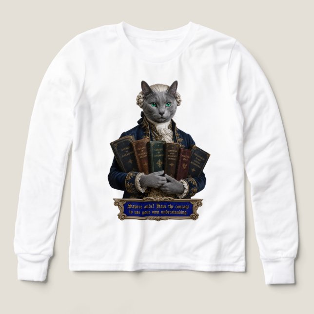 Chat russe bleu Emmanuel Kant (Motif recto)