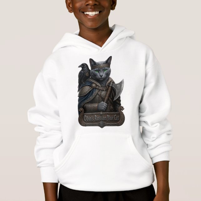 Chat Russe Bleu Noble Odin (Devant)