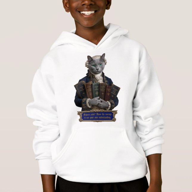 Chat Russian Blue Emmanuel Kant (Devant)