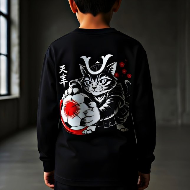 Chat Samouraï Stylé Japon Football Pour Les Fans D (Créateur téléchargé)