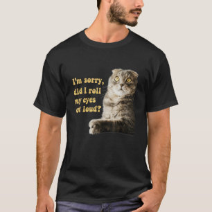 Chat Sarcastique Kitten Ai-Je Roulé Les Yeux Haut