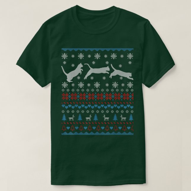 Chat Sauter Dans Neige Vilain Sweat Cadeaux C (Design devant)
