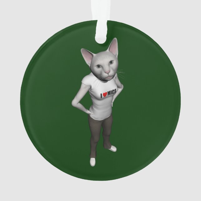 Chat Siamais Blanc Amoureux Mice (dos)