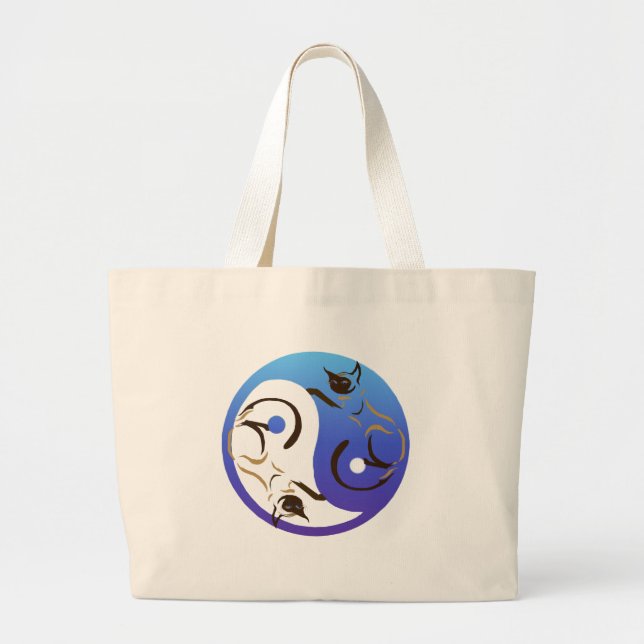 Chat siamois Yin et sac de Yang (Devant)
