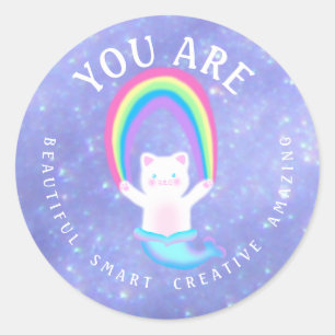 Chat Sirène - Stickers Éperche