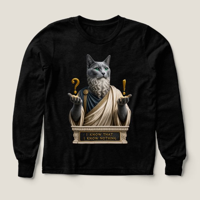 Chat Socrate Bleu Russe (Motif recto)