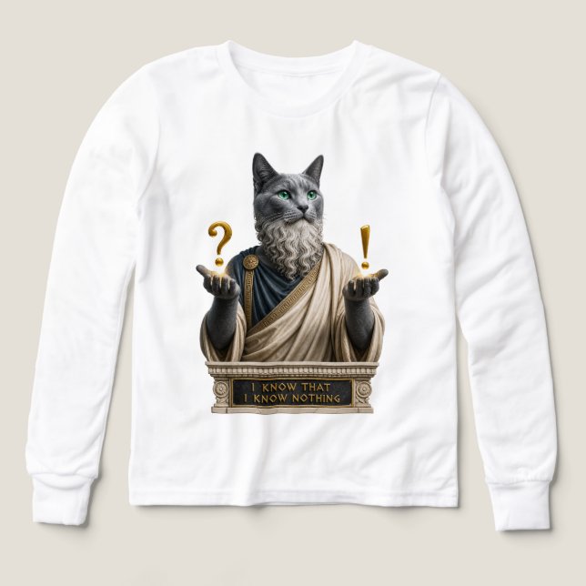 Chat Socrate Bleu Russe (Motif recto)