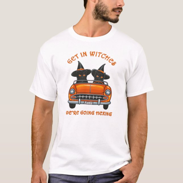 Chat sorcier faisant de la magie T-Shirt oversize (Devant)