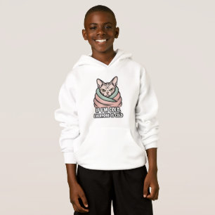 Chat Sphynx Grincheux Art Cartoonique Humour Froid